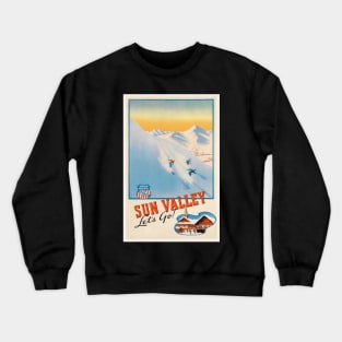 Sun Valley Idaho Vintage Ski Poster Crewneck Sweatshirt